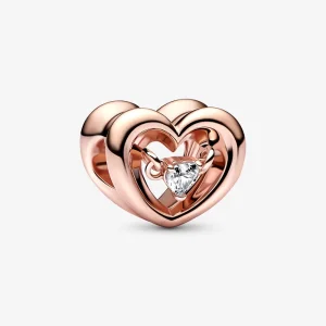 (Bild für) PANDORA Radiant Heart & Floating Stone Charm - 782493C01