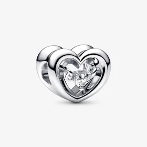 (Bild für) PANDORA Radiant Heart & Floating Stone Charm - 792493C01