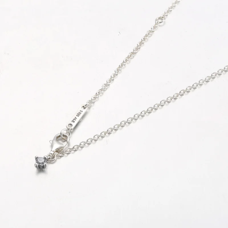 (Bild für) PANDORA Sparkling Heart Halo-Anhänger-Collier-Halskette - 392542C01 - Ansicht 11