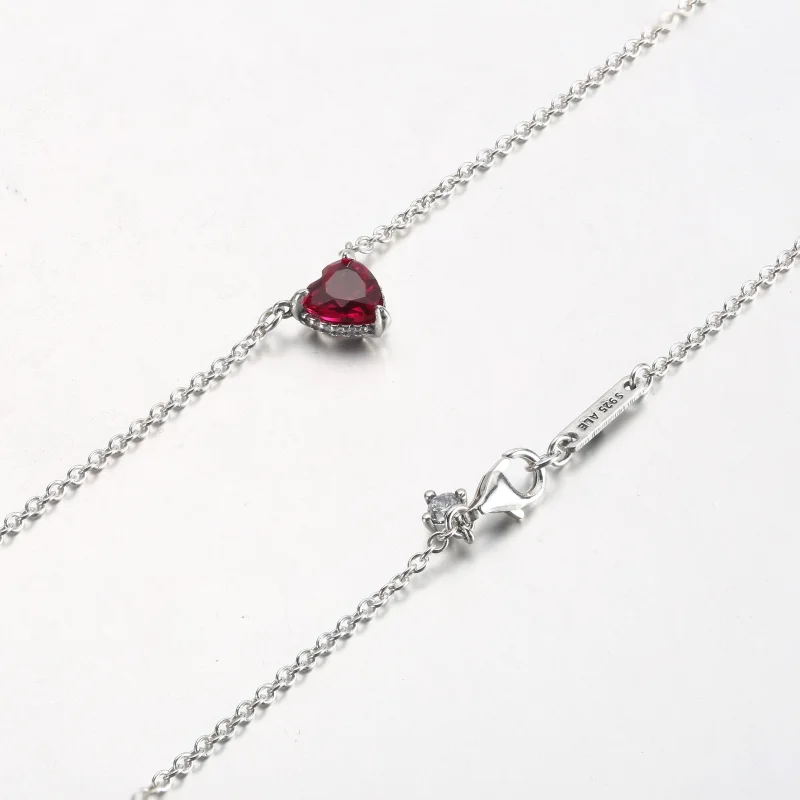 (Bild für) PANDORA Sparkling Heart Halo-Anhänger-Collier-Halskette - 392542C01 - Ansicht 12