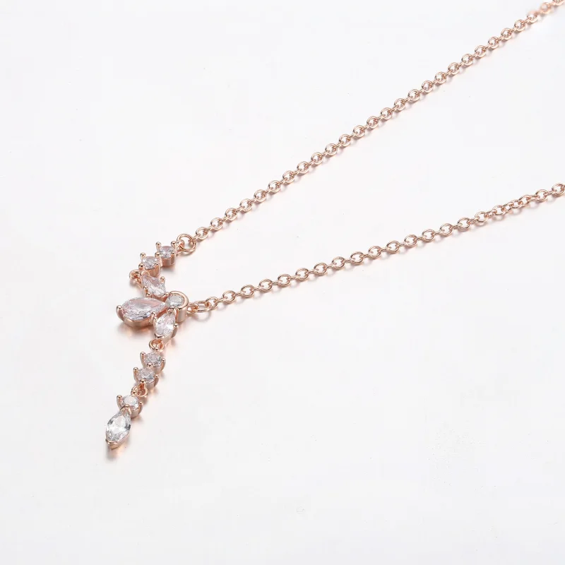 (Bild für) PANDORA Sparkling Herbarium Cluster Drop Collier-Halskette - 382386C01 - Ansicht 5