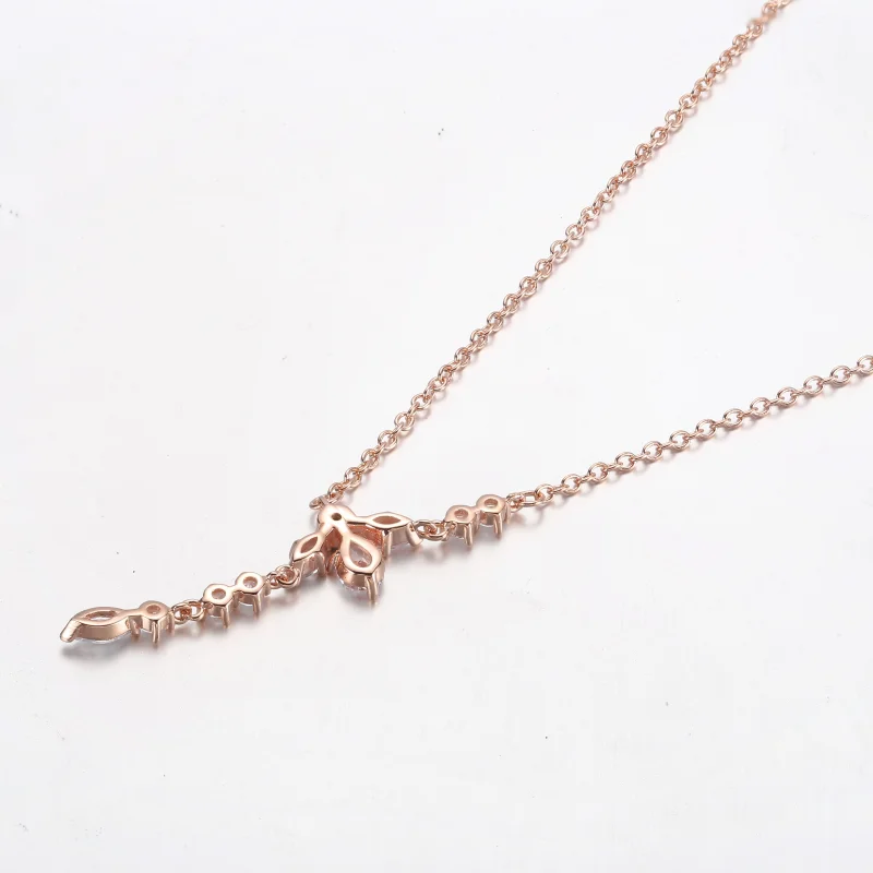 (Bild für) PANDORA Sparkling Herbarium Cluster Drop Collier-Halskette - 382386C01 - Ansicht 6