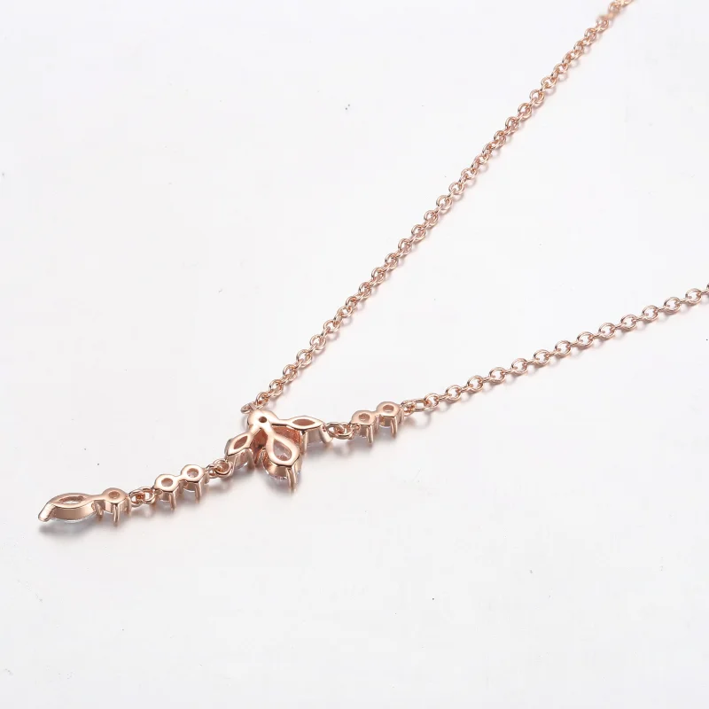 (Bild für) PANDORA Sparkling Herbarium Cluster Drop Collier-Halskette - 382386C01 - Ansicht 10