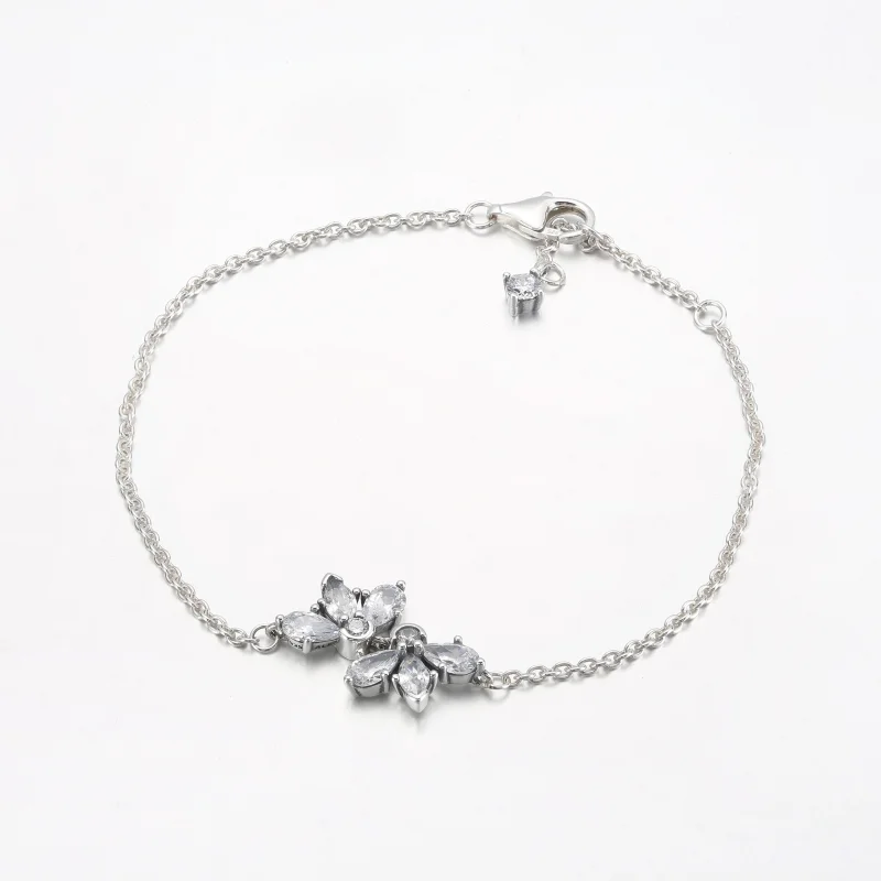 (Bild für) PANDORA Sparkling Herbarium Cluster-Kettenarmband - 592398C01 - Ansicht 2