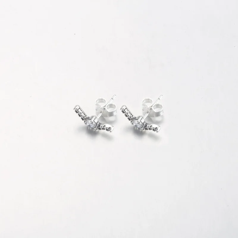 (Bild für) PANDORA Sparkling Wave Ohrstecker - 292544C01 - Ansicht 3