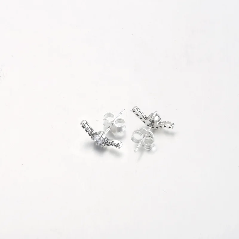 (Bild für) PANDORA Sparkling Wave Ohrstecker - 292544C01 - Ansicht 4