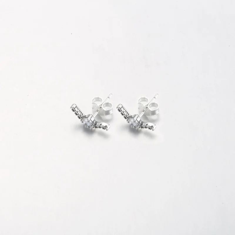 (Bild für) PANDORA Sparkling Wave Ohrstecker - 292544C01 - Ansicht 7