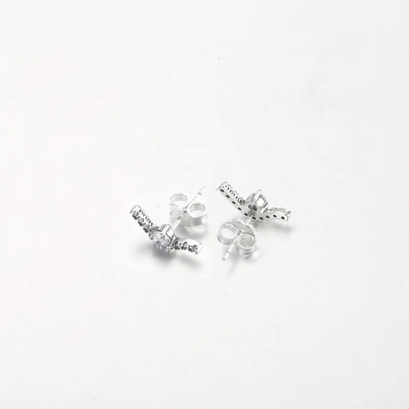 (Bild für) PANDORA Sparkling Wave Ohrstecker - 292544C01 - Ansicht 8