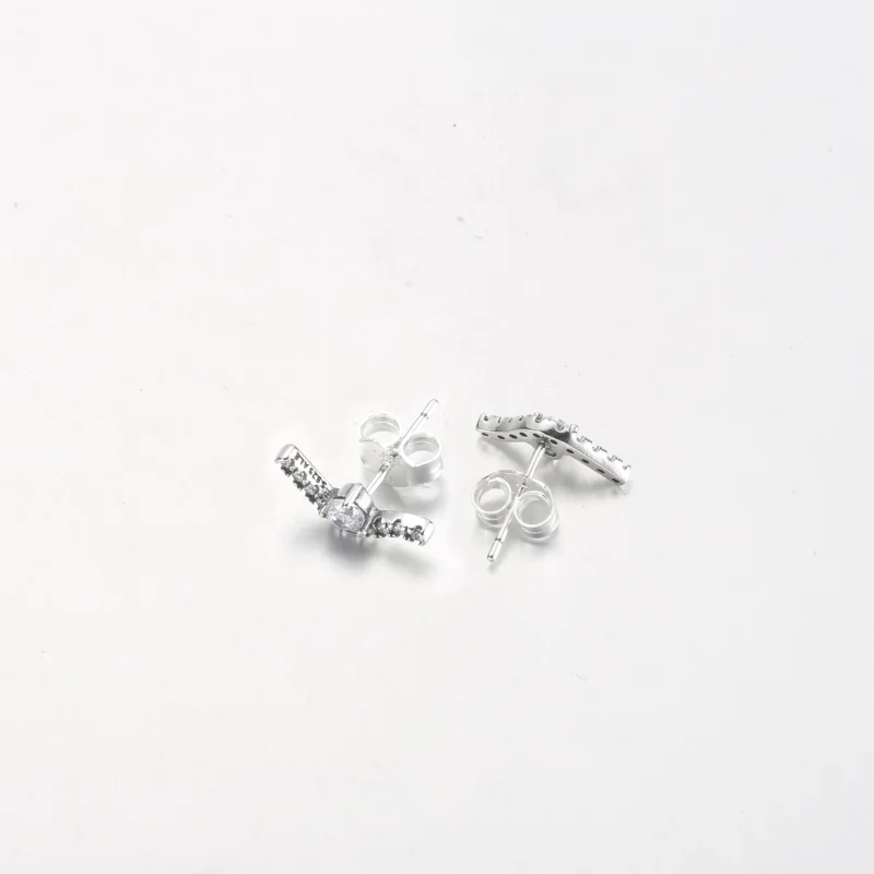 (Bild für) PANDORA Sparkling Wave Ohrstecker - 292544C01 - Ansicht 10
