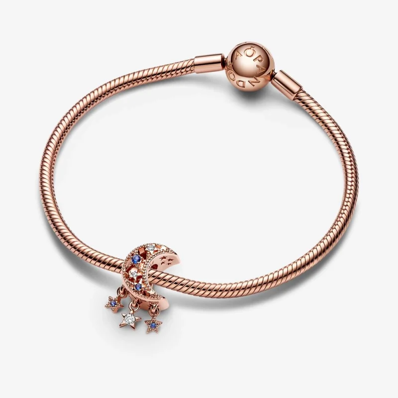 (Bild für) PANDORA Stern- und Halbmond-Charm - 789643C01 - Ansicht 4