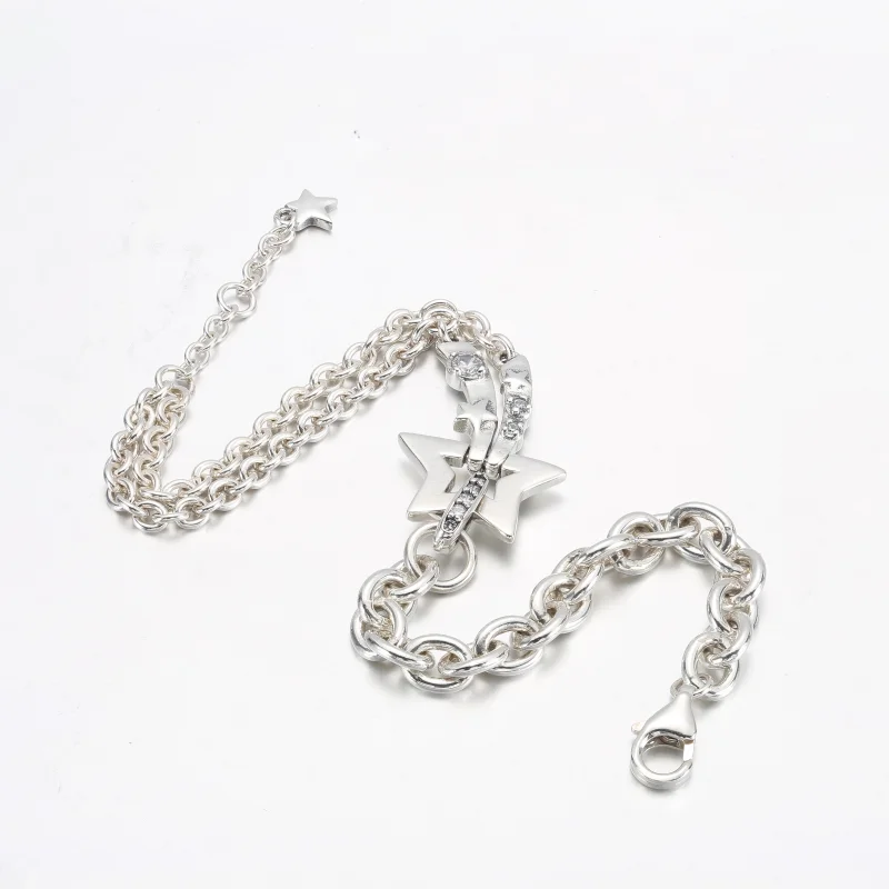 (Bild für) Pandora Sternschnuppe Doppel Kettenarmband - 592409C01 - Ansicht 8