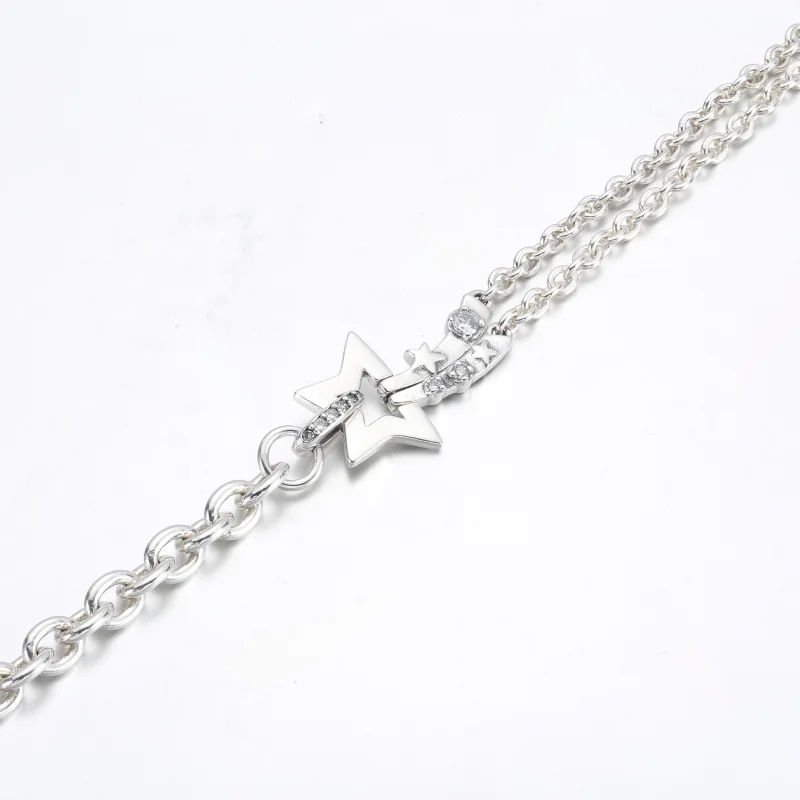 (Bild für) Pandora Sternschnuppe Doppel Kettenarmband - 592409C01 - Ansicht 10