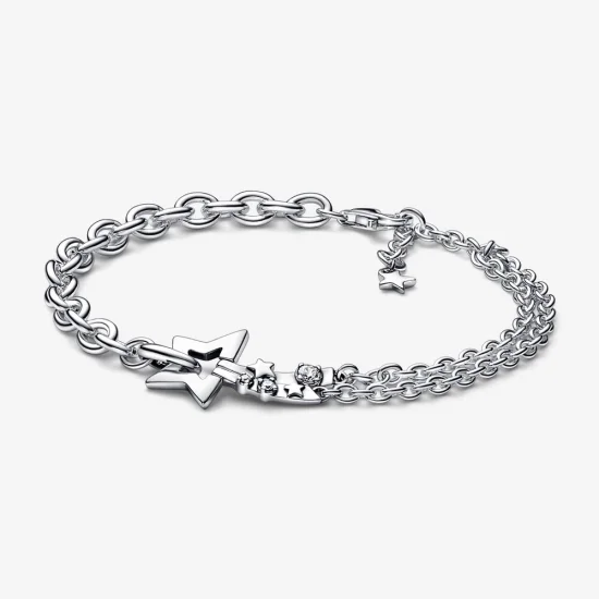 (Bild für) Pandora Sternschnuppe Doppel Kettenarmband - 592409C01