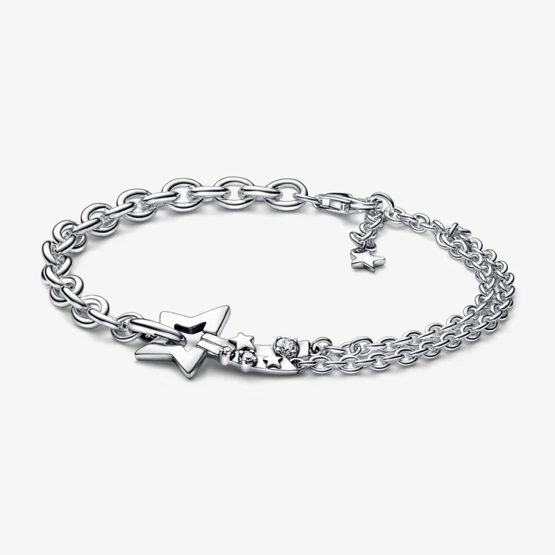 (Bild für) Pandora Sternschnuppe Doppel Kettenarmband - 592409C01