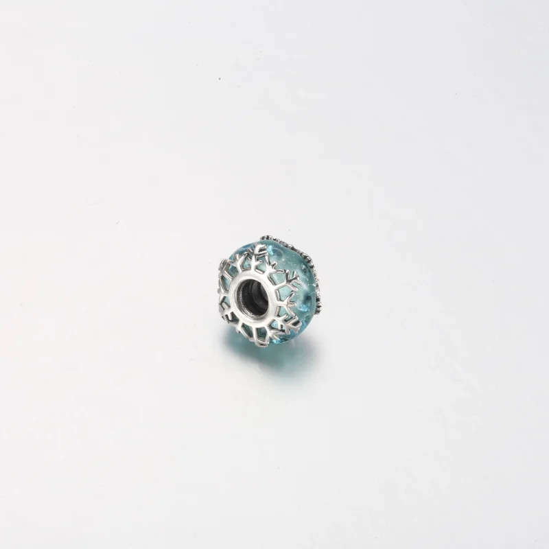 (Bild für) PANDORA Winterblauer Schneeflocken-Murano-Charm - 792377C00 - Ansicht 11