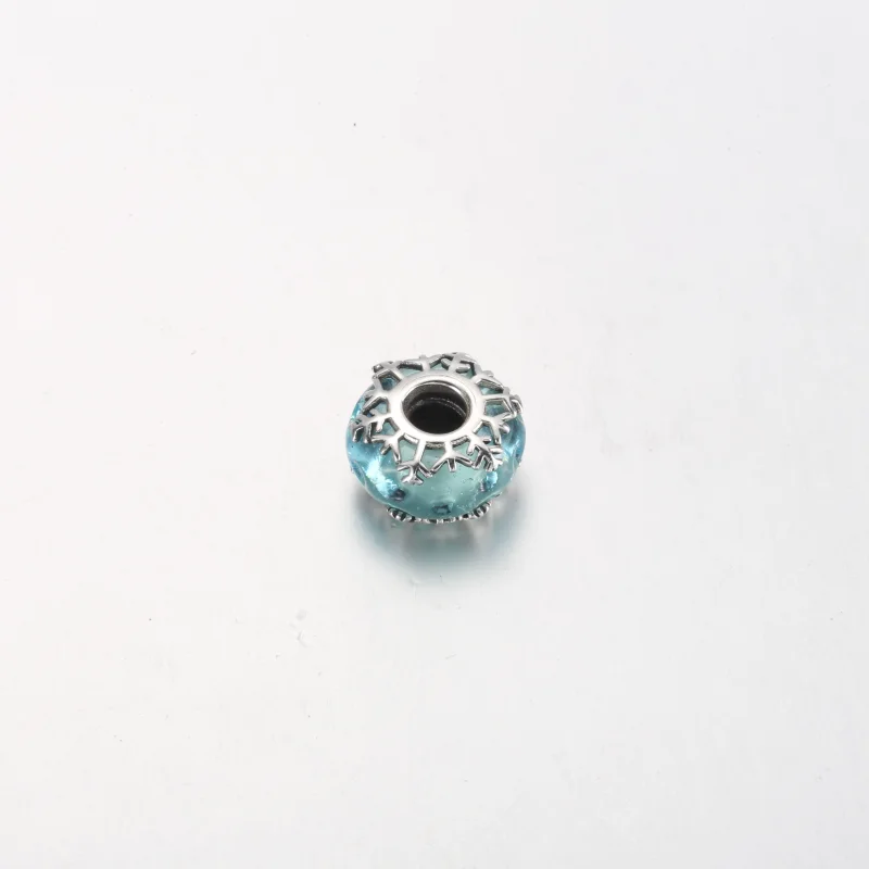 (Bild für) PANDORA Winterblauer Schneeflocken-Murano-Charm - 792377C00 - Ansicht 14