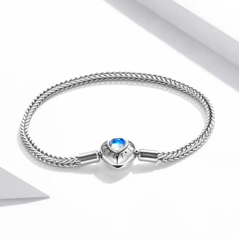 (Bild für) Armband mit Herzverschluss im Pandora-Stil - SCB223 - Ansicht 2