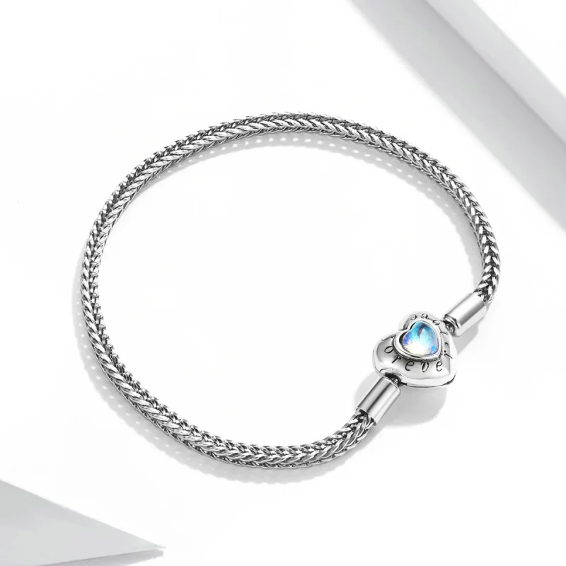 (Bild für) Armband mit Herzverschluss im Pandora-Stil - SCB223 - Ansicht 4