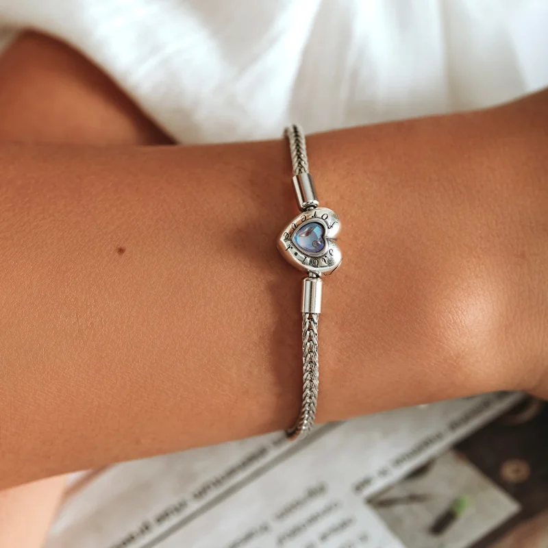 (Bild für) Armband mit Herzverschluss im Pandora-Stil - SCB223 - Ansicht 7