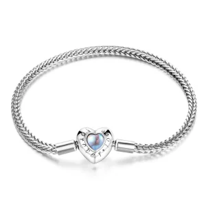 (Bild für) Armband mit Herzverschluss im Pandora-Stil - SCB223