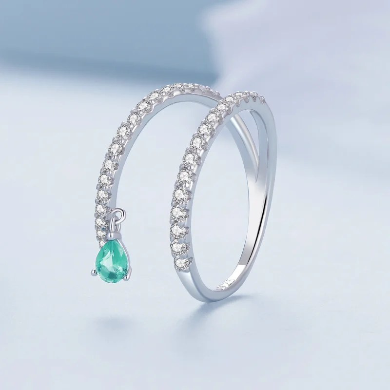 (Bild für) Baumelnder Ring im Pandora-Stil - BSR417 - Ansicht 2