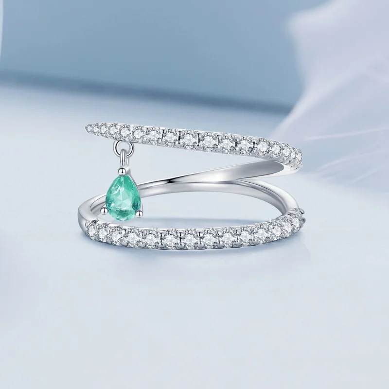 (Bild für) Baumelnder Ring im Pandora-Stil - BSR417 - Ansicht 3