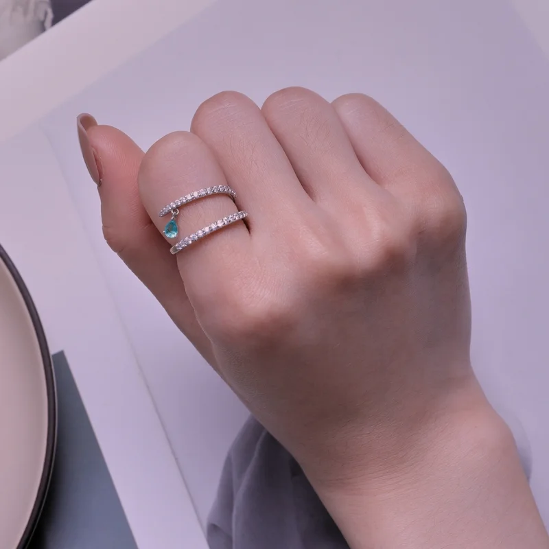 (Bild für) Baumelnder Ring im Pandora-Stil - BSR417 - Ansicht 6