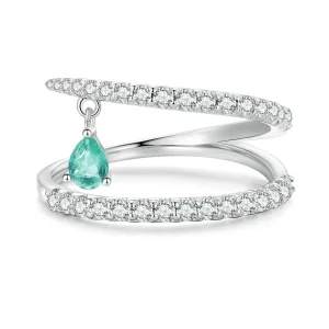 (Bild für) Baumelnder Ring im Pandora-Stil - BSR417