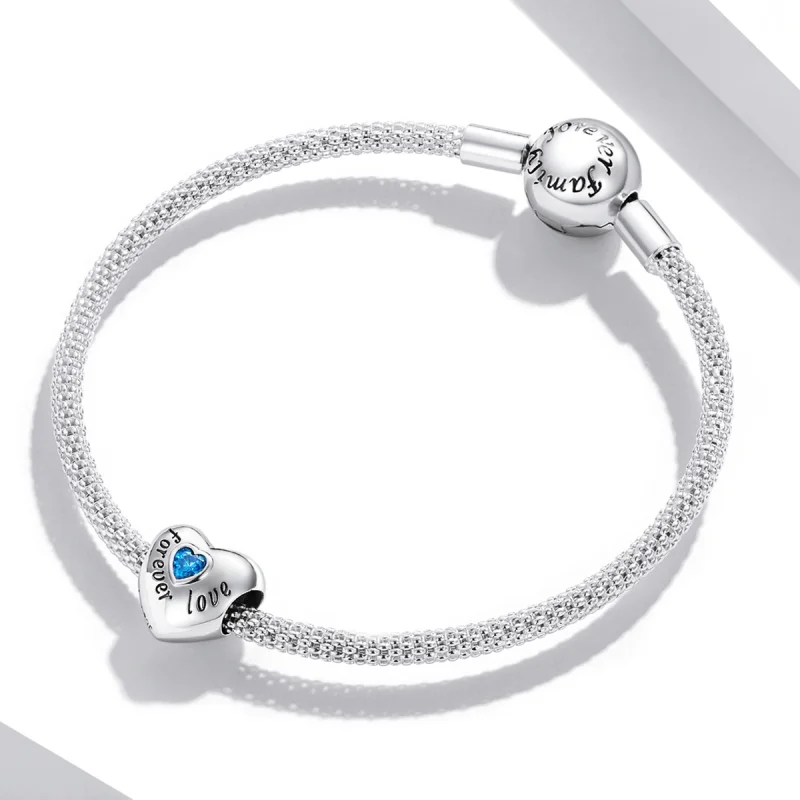 (Bild für) Charm im Pandora-Stil zum Gedenken an Papa - BSC562-BU - Ansicht 3
