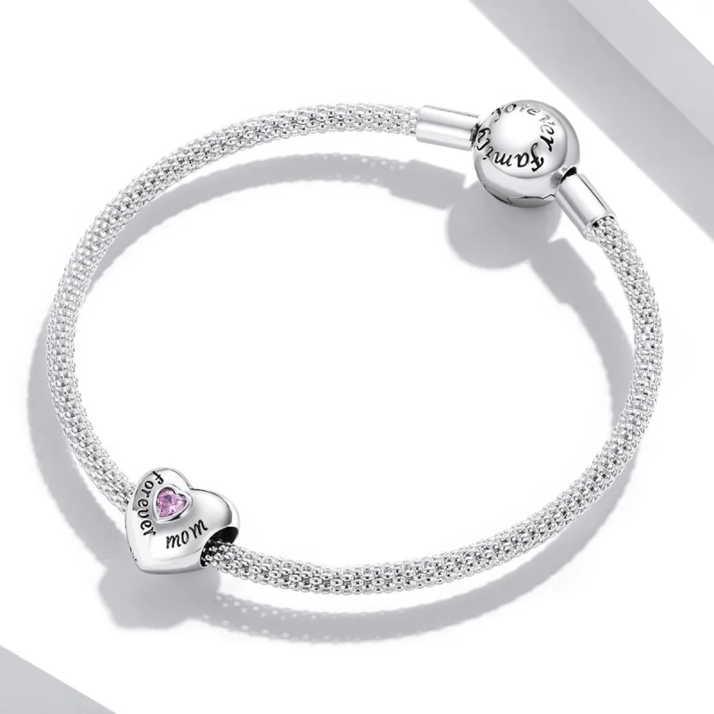 (Bild für) Charm „Mama“ im Pandora-Stil - BSC562-PK - Ansicht 3