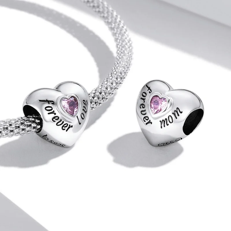 (Bild für) Charm „Mama“ im Pandora-Stil - BSC562-PK - Ansicht 4