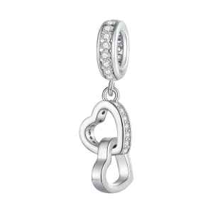 (Bild für) Charm mit verschlungenen Herzen im Pandora-Stil - SCC2455