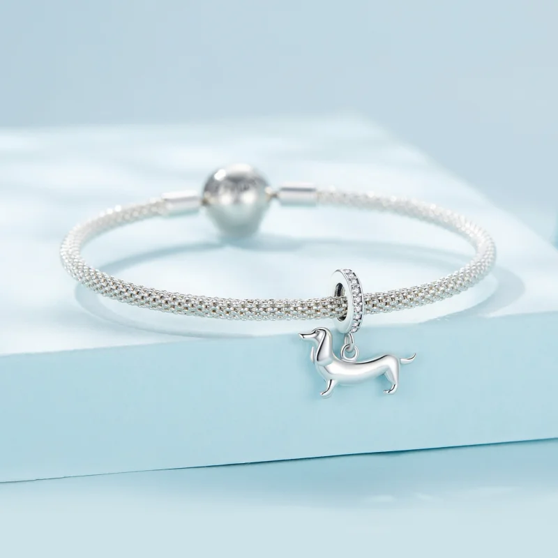(Bild für) Dackel-Charm im Pandora-Stil - SCC2561 - Ansicht 3