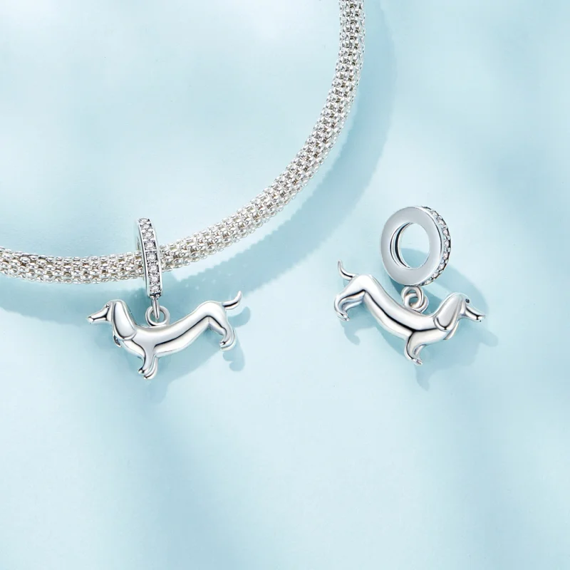 (Bild für) Dackel-Charm im Pandora-Stil - SCC2561 - Ansicht 4