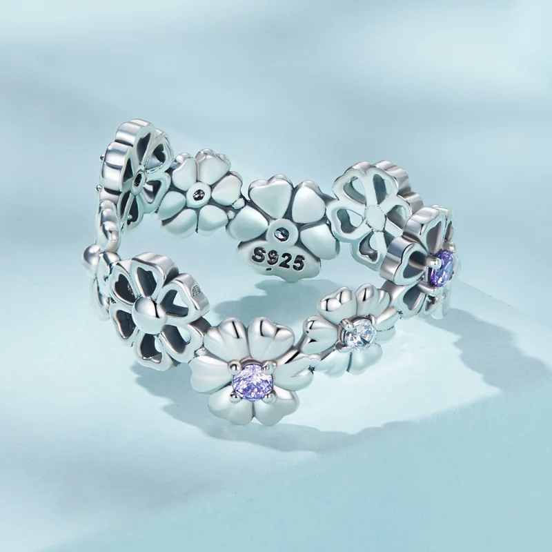(Bild für) Daisy-Chain-Ring im Pandora-Stil - SCR873 - Ansicht 3