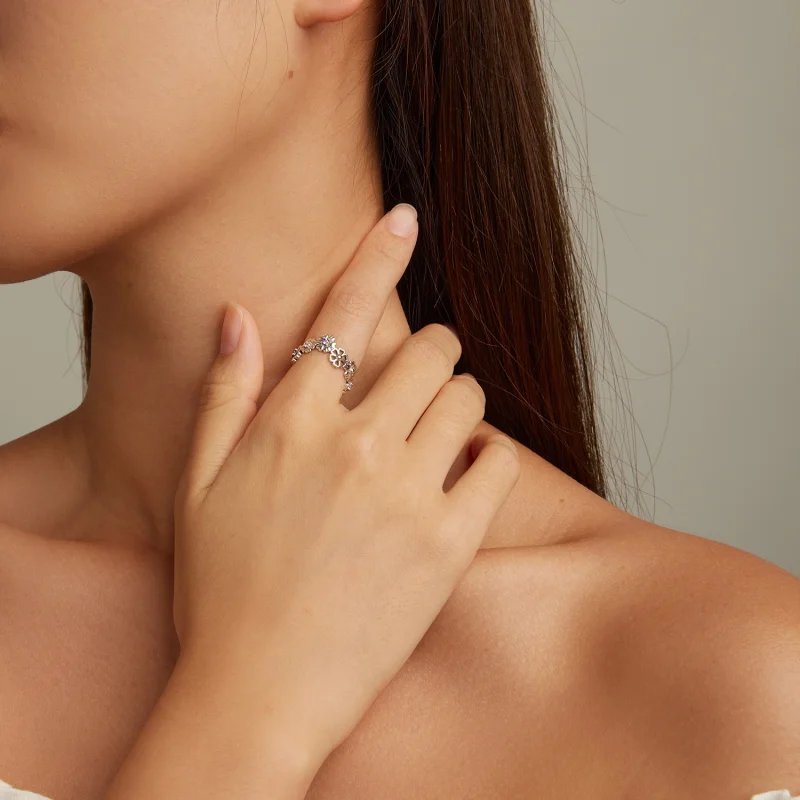 (Bild für) Daisy-Chain-Ring im Pandora-Stil - SCR873 - Ansicht 4