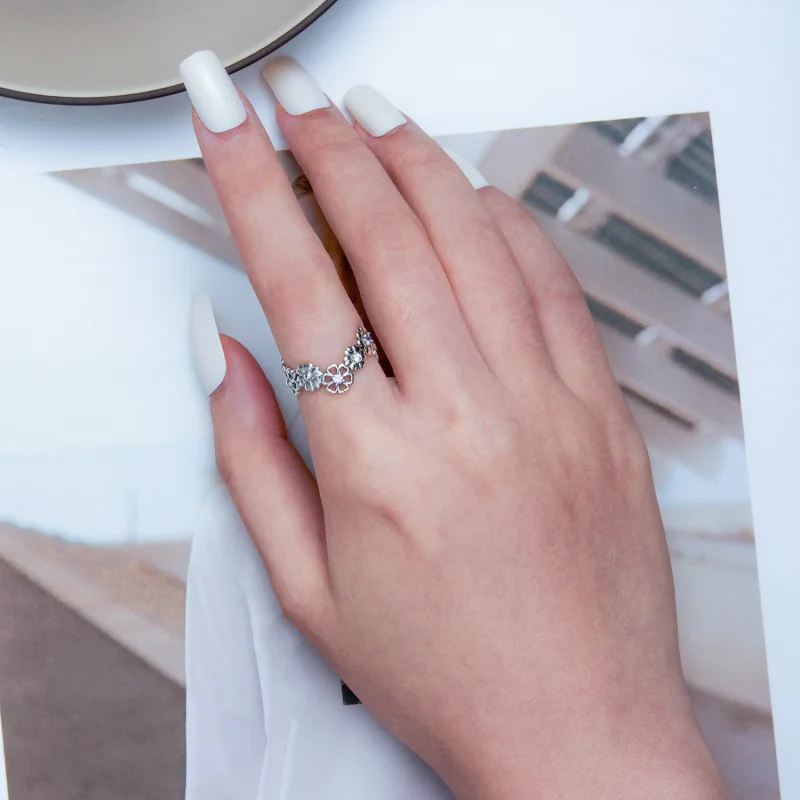 (Bild für) Daisy-Chain-Ring im Pandora-Stil - SCR873 - Ansicht 5