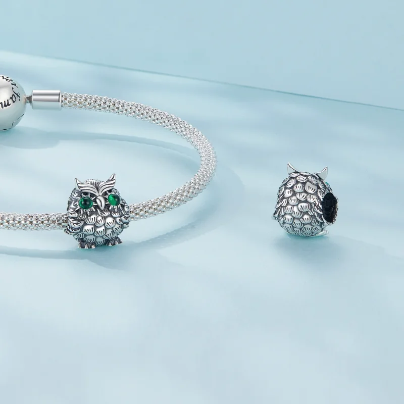 (Bild für) Eulen-Abschluss-Charm im Pandora-Stil - SCC2542 - Ansicht 4