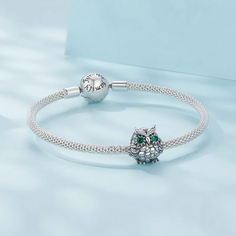 (Bild für) Eulen-Abschluss-Charm im Pandora-Stil - SCC2542 - Ansicht 5