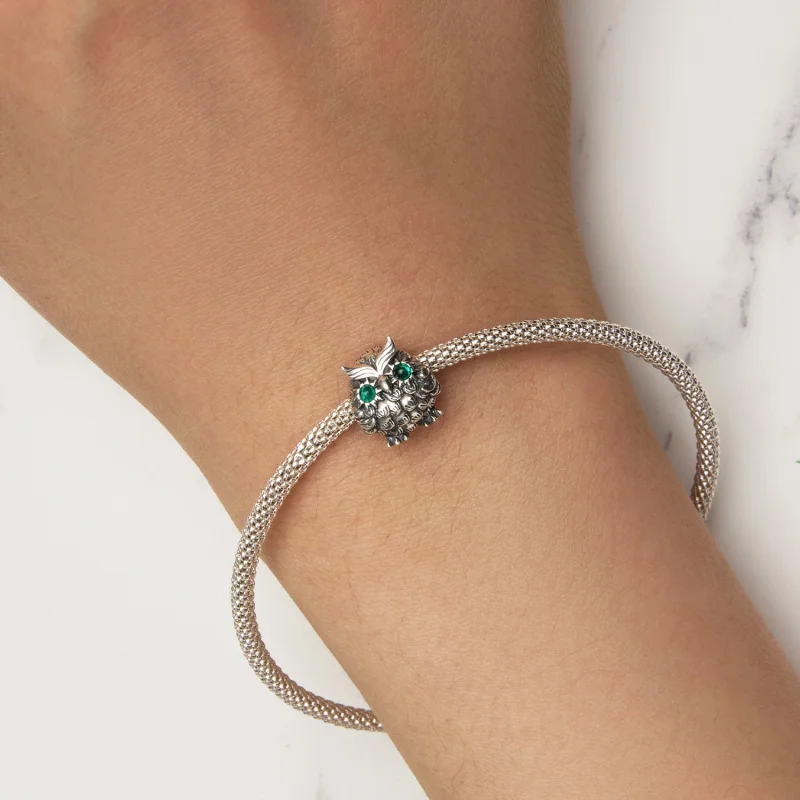 (Bild für) Eulen-Abschluss-Charm im Pandora-Stil - SCC2542 - Ansicht 6