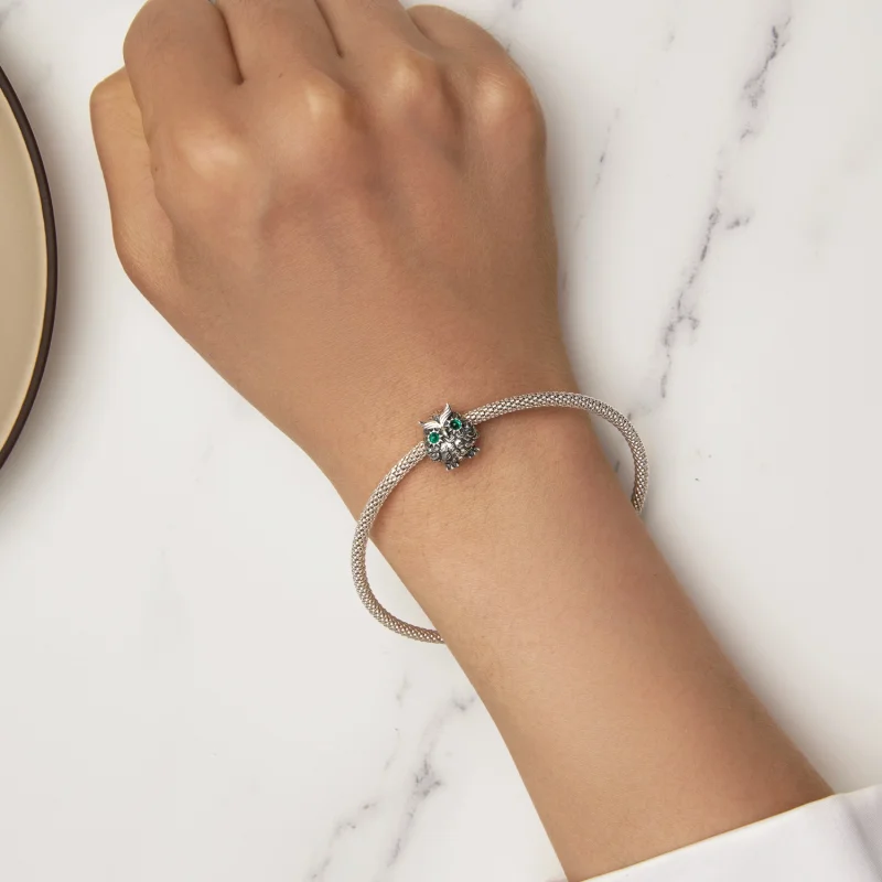 (Bild für) Eulen-Abschluss-Charm im Pandora-Stil - SCC2542 - Ansicht 7