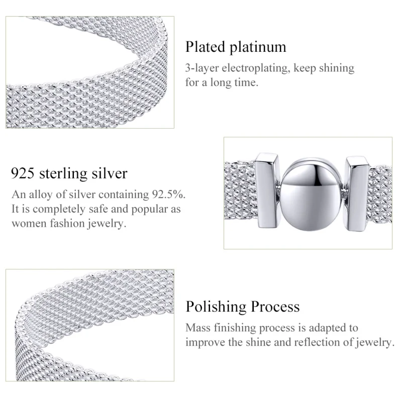 (Bild für) Flaches Armband im Pandora-Stil - SCX110 - Ansicht 4