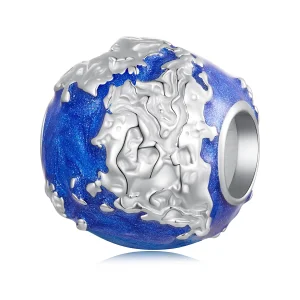(Bild für) Globus-Charm im Pandora-Stil - BSC846