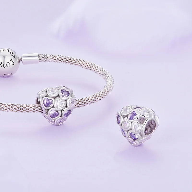 (Bild für) Herz-Charm im Pandora-Stil - SCC2451 - Ansicht 4
