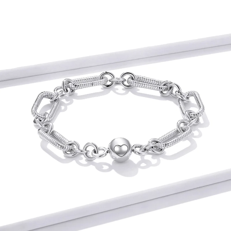 (Bild für) Kettengliederarmband im Pandora-Stil - BSB059 - Ansicht 2