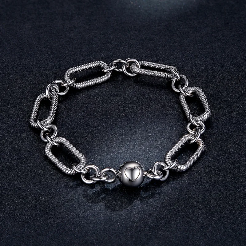 (Bild für) Kettengliederarmband im Pandora-Stil - BSB059 - Ansicht 5
