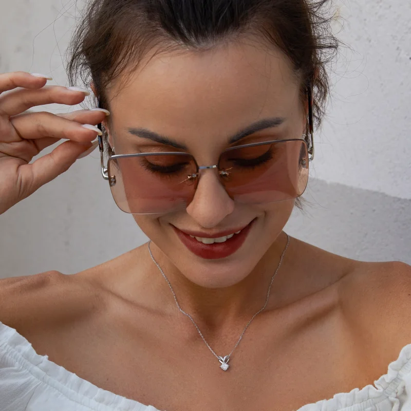 (Bild für) Klassische Eleganz-Halskette im Pandora-Stil - MSN001 - Ansicht 3