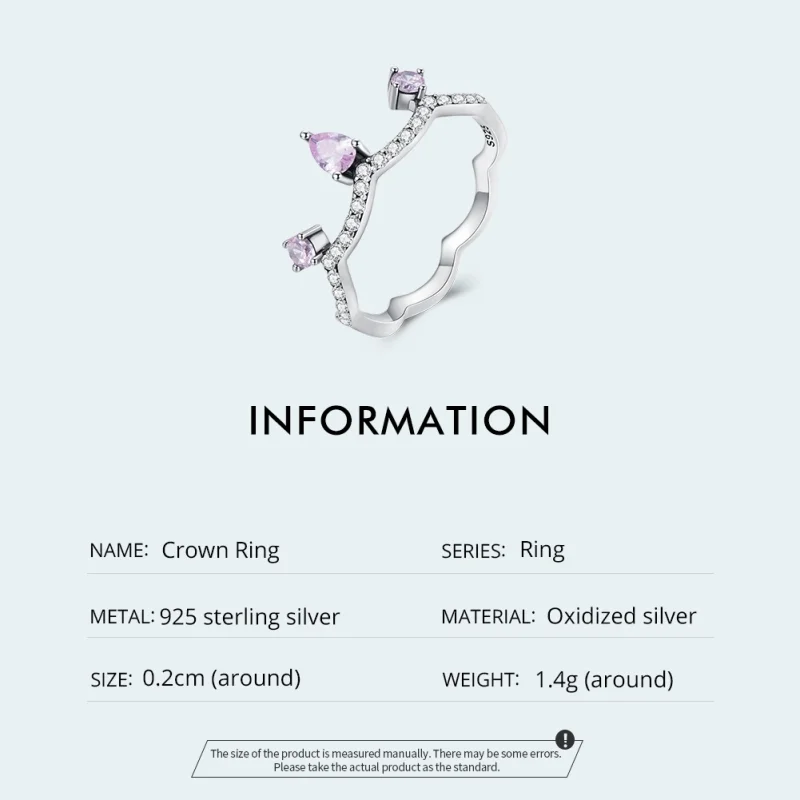 (Bild für) Kronenring im Pandora-Stil, Silber - SCR888 - Ansicht 4