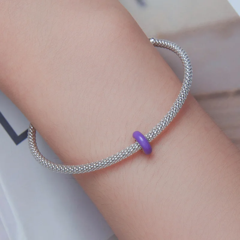 (Bild für) Lila Spacer-Charm im Pandora-Stil - SCC1450-VT - Ansicht 4