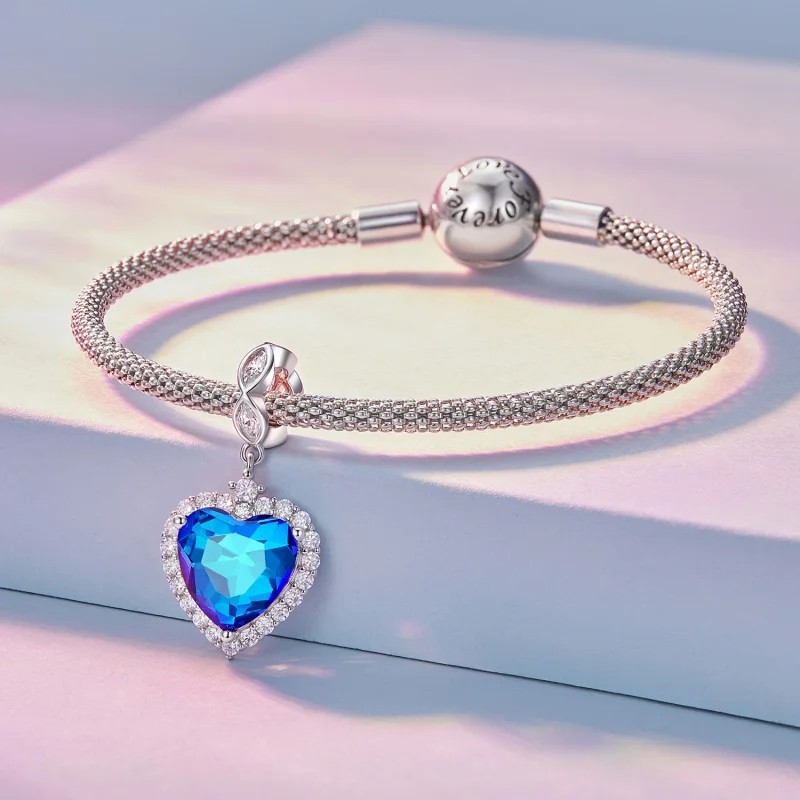 (Bild für) Pandora Blaues Herz - BSC775 - Ansicht 3